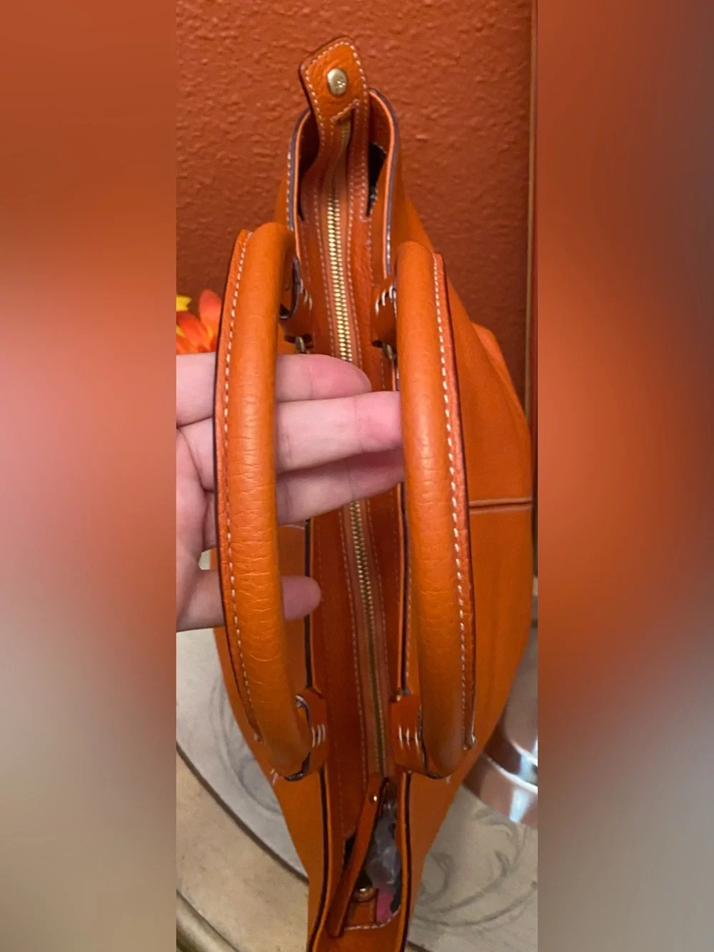 Kate Spade ♠️ - EUC - Madrid Bon Mot Shopper Bag in Burnt Orange